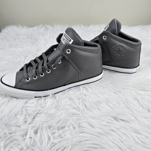 Converse CTAS High Street Mid Shoes A09524C Shark Gray Faux Leather Men\'s Size 9 main image 7